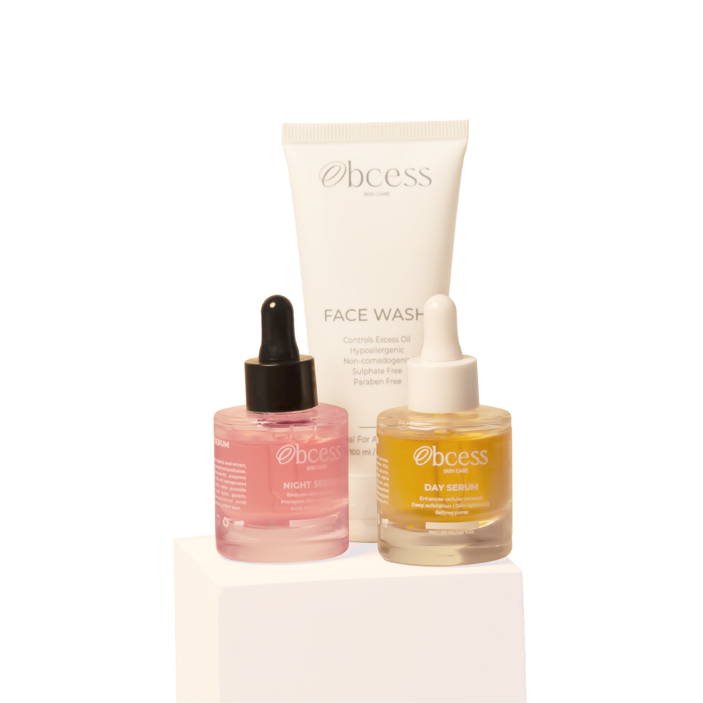 Face Wash & Day Serum & Night Serum (Combo)